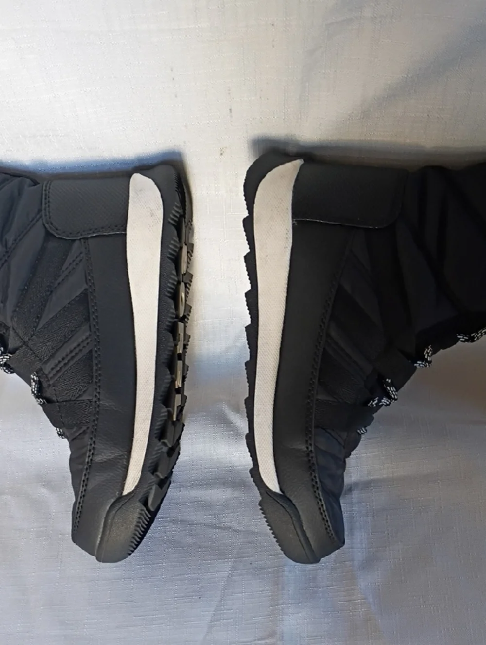 Sorel Black and White Lace-Up Waterproof Boots Size 2